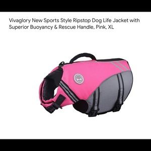 - Vivaglory Dog Life Jacket With Rescue Handle. NWT